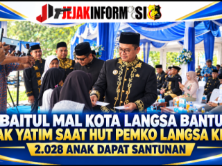 Baitul Mal Kota Langsa Bantu Anak Yatim Saat HUT Pemko Langsa Ke-25, 2.028 Anak Yatim Dapat Santunan