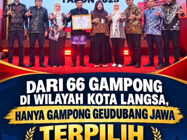 Dari 66 Gampong Di Wilayah Kota Langsa Hanya Gampong Geudubang Jawa Terpilih Sebagai Gampong Anti Korupsi Di Propinsi Aceh, Harumkan Pemerintah Kota Langsa