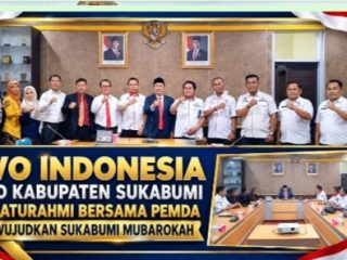 Iwo Indonesia DPD kabupaten Sukabumi silaturahmi ke pemda wujudkan Sukabumi mubarokah.