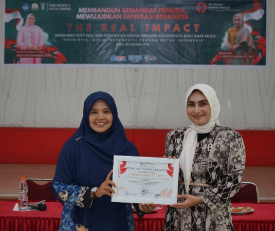 SMK Negeri 3 Langsa Peringati 98 Tahun Sumpah Pemuda, Halimahtussakdiah dan Ir. Dinda Puspita Bekali Siswa Soft Skill & Kreativitas Digital