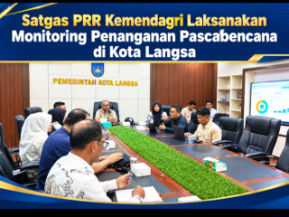 Satgas PRR Kemendagri Laksanakan Monitoring Penanganan Pascabencana di Kota Langsa