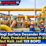 Teknologi Surface Desander PHSS Atasi Pasir, Produksi Sumur N-317L Disebut Naik Jadi 159 BOPD