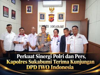 Perkuat Sinergi Polri dan Pers, Kapolres Sukabumi Terima Kunjungan DPD IWO Indonesia